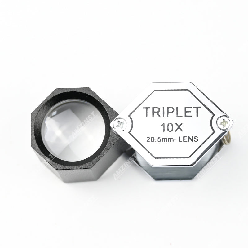 LPM-5507A Ручная лупа серебристого цвета 10x - 20,5 мм LPM-5507A Ручная лупа серебристого цвета 10x - 20,5 мм