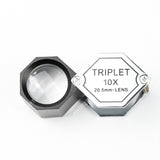 LPM-5507A Ручная лупа серебристого цвета 10x - 20,5 мм LPM-5507A Ручная лупа серебристого цвета 10x - 20,5 мм