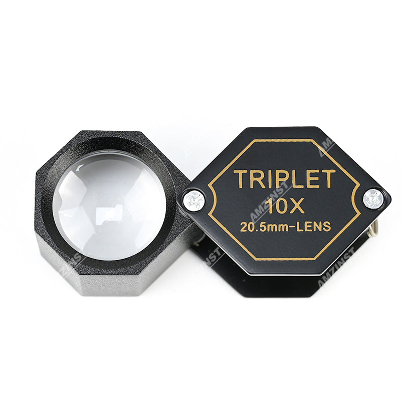 LPM-5507B Ручная лупа черного цвета 10x - 20,5 мм LPM-5507B Ручная лупа черного цвета 10x - 20,5 мм