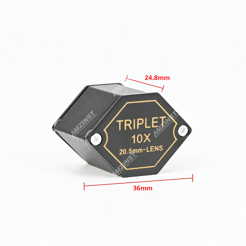LPM-5507B Ручная лупа черного цвета 10x - 20,5 мм LPM-5507B Ручная лупа черного цвета 10x - 20,5 мм