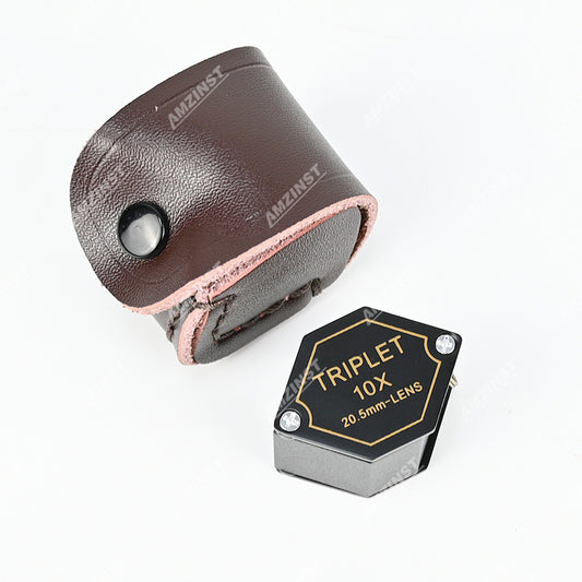 LPM-5507B Ручная лупа черного цвета 10x - 20,5 мм