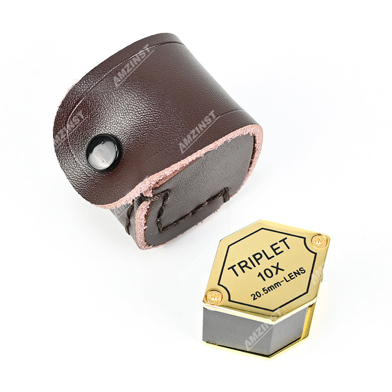 LPM -5507C Gold Color Handloupe 10x - 20,5 mm LPM -5507C Gold Color Handloupe 10x - 20,5 mm