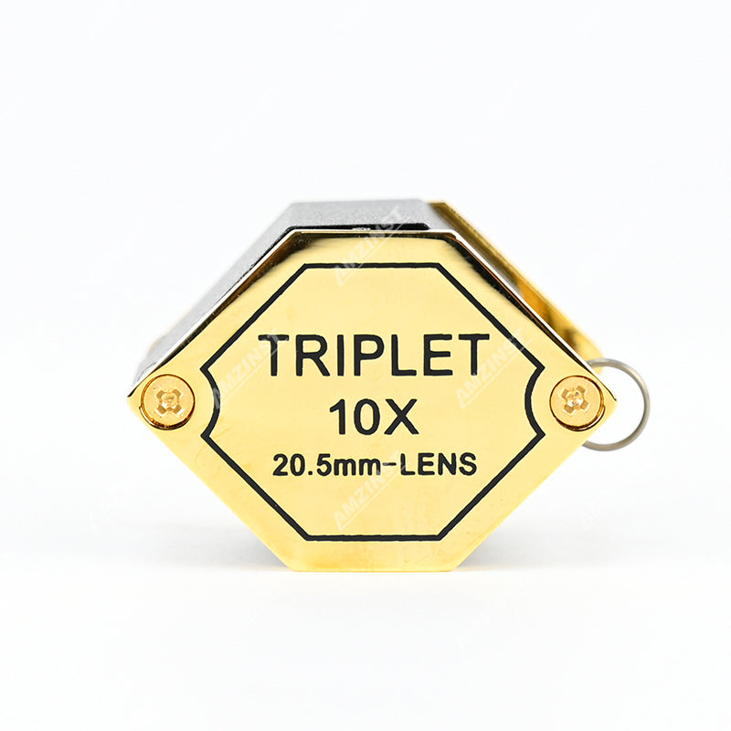 LPM -5507C Gold Color Handloupe 10x - 20,5 mm LPM -5507C Gold Color Handloupe 10x - 20,5 mm