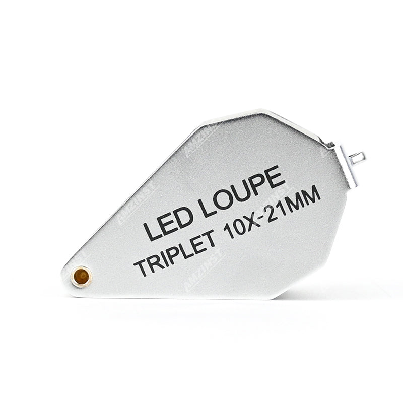 LPM-5782 Ручная лупа 10x - 21 мм со светодиодной подсветкой LPM-5782 Ручная лупа 10x - 21 мм со светодиодной подсветкой