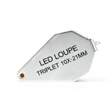 LPM-5782 Ручная лупа 10x - 21 мм со светодиодной подсветкой LPM-5782 Ручная лупа 10x - 21 мм со светодиодной подсветкой