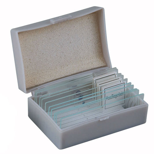 Микроскоп MP-5L5, готовые предметные стекла 5 шт. и чистые предметные стекла 5 шт. с пластиковой коробкой