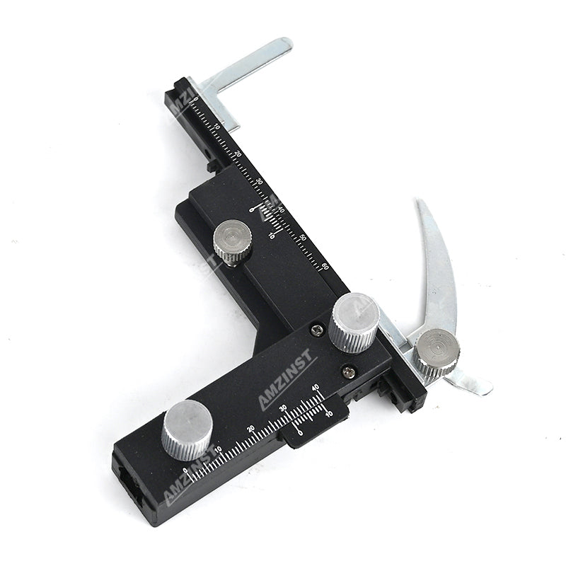 Accesorios de microscopio biológico MS-38 Etapa mecánica de metal Atacable Etapa móvil con regla de escala Accesorios de microscopio biológico MS-38 Etapa mecánica de metal Atacable Etapa móvil con regla de escala
