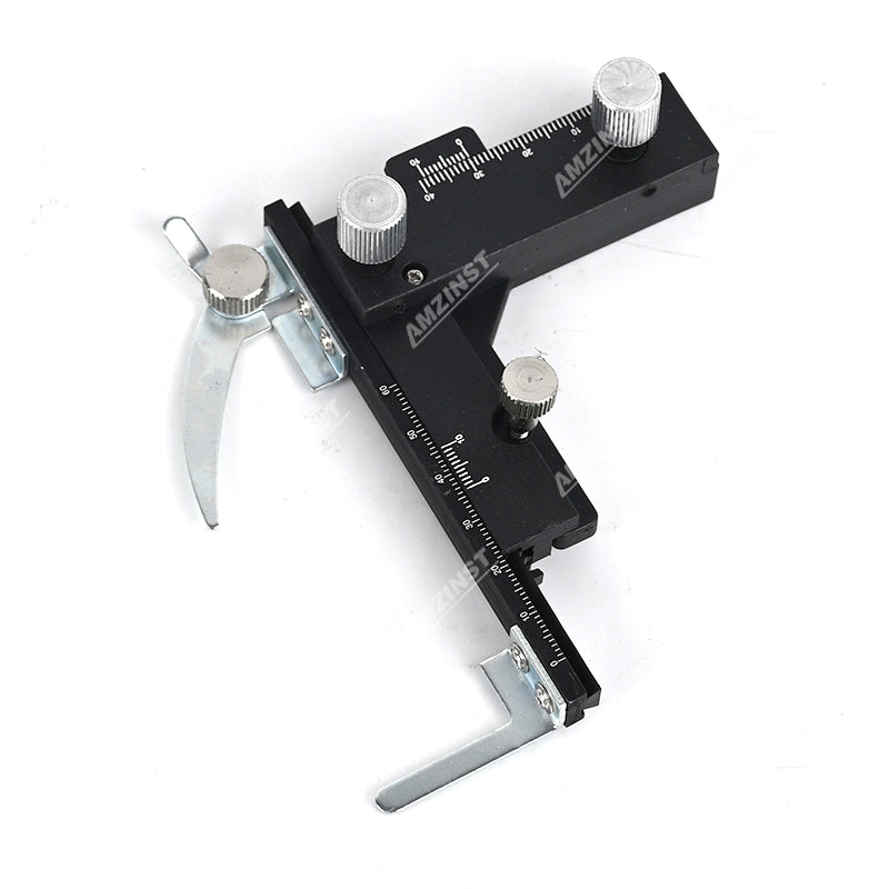 Accesorios de microscopio biológico MS-38 Etapa mecánica de metal Atacable Etapa móvil con regla de escala Accesorios de microscopio biológico MS-38 Etapa mecánica de metal Atacable Etapa móvil con regla de escala