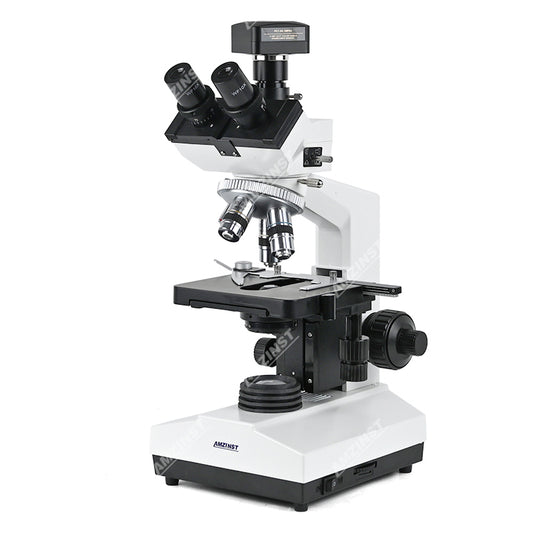 Биологические лабораторные ветеринарные микроскопы серии NK-107T5M с цветной CMOS-камерой для микроскопа с креплением USB2.0 C-Mount