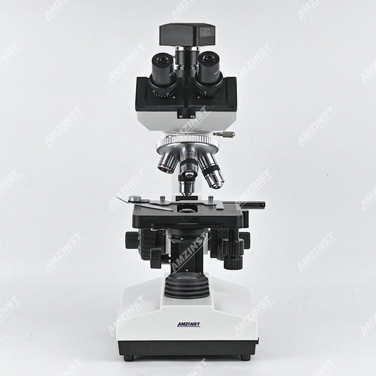 Биологические лабораторные ветеринарные микроскопы серии NK-107T5M с цветной CMOS-камерой для микроскопа с креплением USB2.0 C-Mount