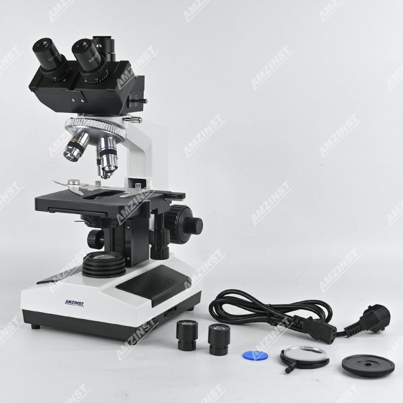 NK-107PT 40X-1600X тринокулярный биологический микроскоп NK-107PT 40X-1600X тринокулярный биологический микроскоп