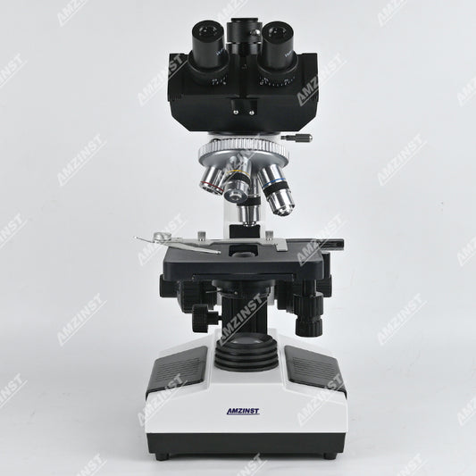 NK-107PT 40X-1600X тринокулярный биологический микроскоп