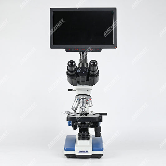 Microscopio biológico trinocular LED de campo claro clásico NK-210T 40X-2500X