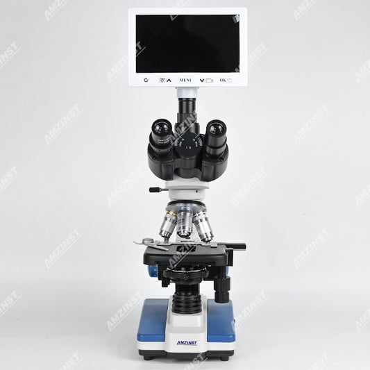 NK-210T 40X-2500X Классический светодиодный тринокулярный светлопольный биологический микроскоп