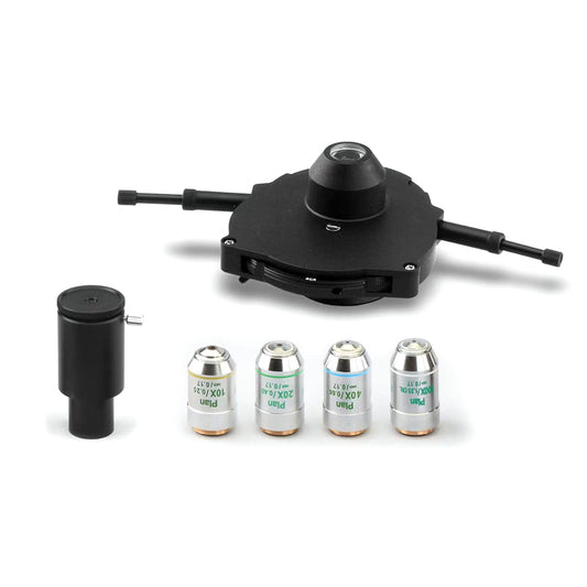 NK310-QT4PHP Quintuple hole turret with 10X /20X /40X /100X PH objective (Complete set)
