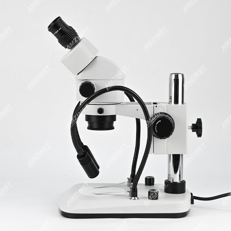 Стереомикроскоп NZM0745B-D9 с увеличением 0,7X-4,5X и двойным осветителем Стереомикроскоп NZM0745B-D9 с увеличением 0,7X-4,5X и двойным осветителем