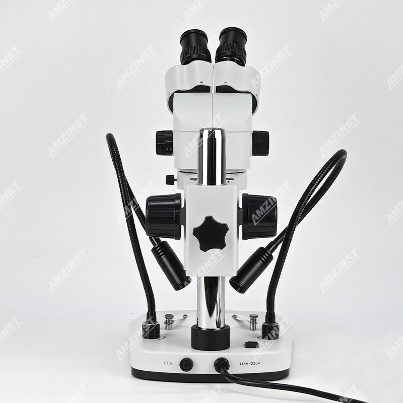 Стереомикроскоп NZM0745B-D9 с увеличением 0,7X-4,5X и двойным осветителем Стереомикроскоп NZM0745B-D9 с увеличением 0,7X-4,5X и двойным осветителем
