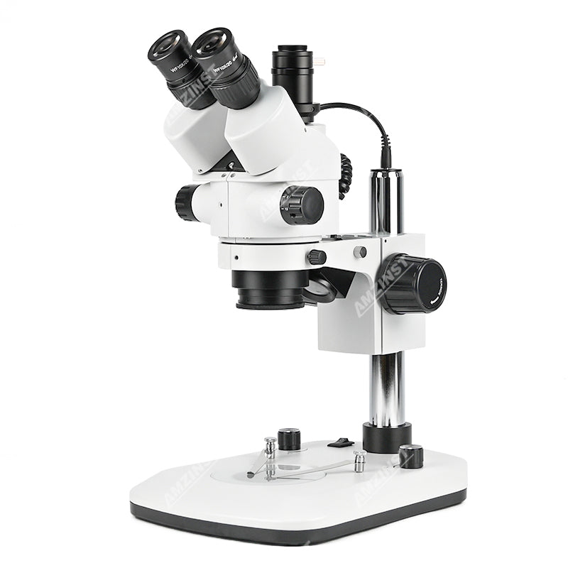 NZM0745T-D5L 0.7X-4.5X Zoom Trinocular Stereo Microscope NZM0745T-D5L 0.7X-4.5X Zoom Trinocular Stereo Microscope