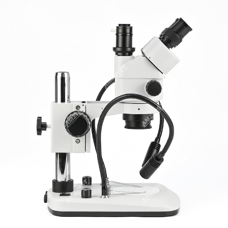 Стереомикроскоп NZM0745T-D9 с увеличением 0,7X-4,5X и двойным осветителем Стереомикроскоп NZM0745T-D9 с увеличением 0,7X-4,5X и двойным осветителем
