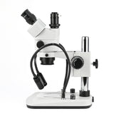 Стереомикроскоп NZM0745T-D9 с увеличением 0,7X-4,5X и двойным осветителем Стереомикроскоп NZM0745T-D9 с увеличением 0,7X-4,5X и двойным осветителем