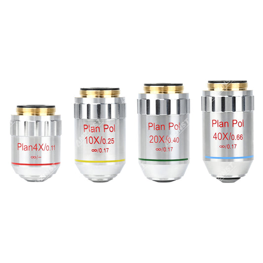 Non-stress Infinity Plan Objective (Transmitting) For APM-30 Series Polarizing Microscope