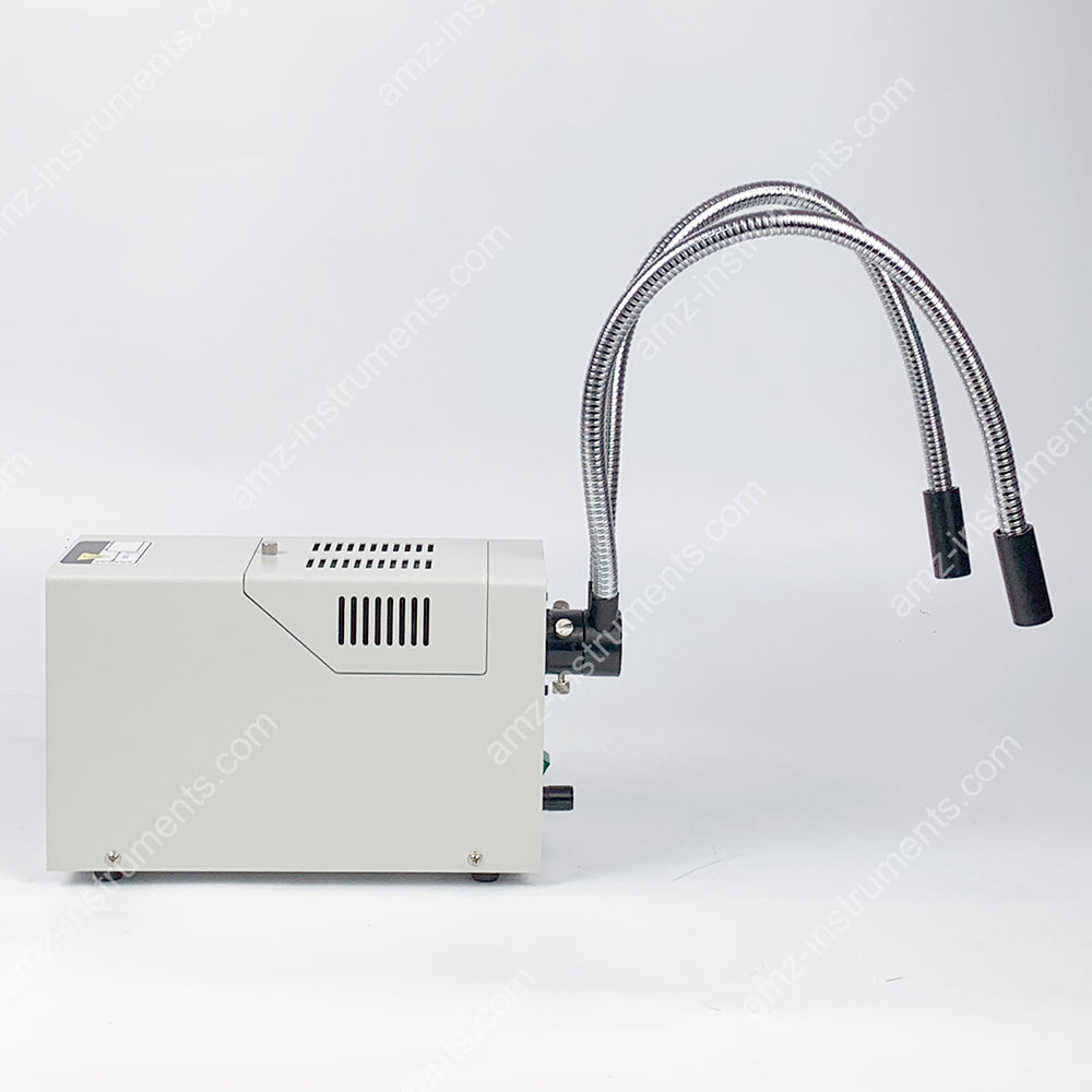 OFH-150 150 Вт галогенный холодноволоконный двойной осветитель для микроскопа с гибкой шеей OFH-150 150 Вт галогенный холодноволоконный двойной осветитель для микроскопа с гибкой шеей