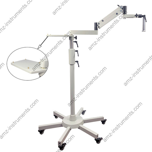 T-P14G2 Articulating Arm Stand With Heavy-duty Floor Rolling Stand