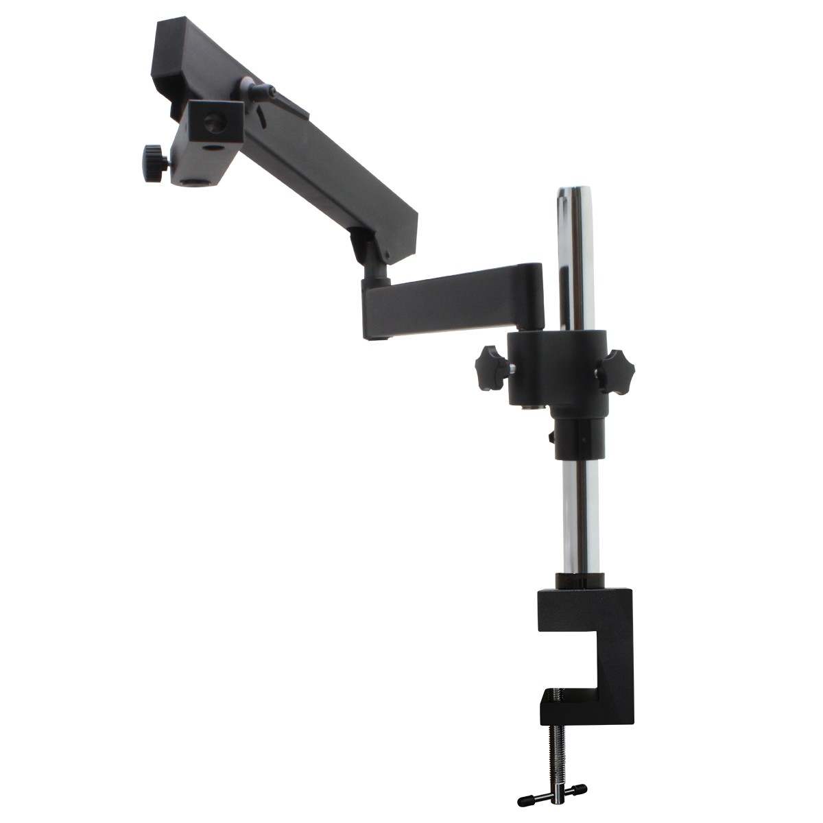 T-P8 Articulating Arm Stand With C-Clamp and 76mm Focus Mount T-P8 Articulating Arm Stand With C-Clamp and 76mm Focus Mount
