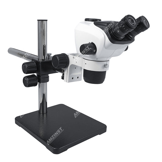 ZM-10BP4 0.68X-4.7X Greenough Binocular Stereo Microscope with T-P4 Single Arm Boom Stand