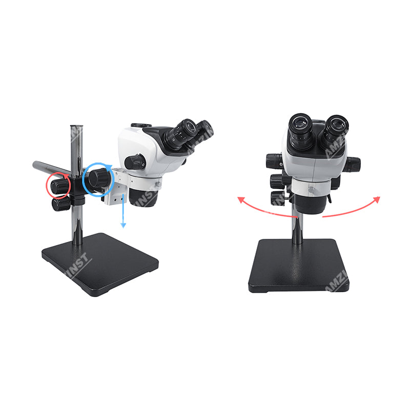 Бинокулярный стереомикроскоп Greenough ZM-20BP3 0,66X-5,1X с двухрычажной стойкой T-P3 Бинокулярный стереомикроскоп Greenough ZM-20BP3 0,66X-5,1X с двухрычажной стойкой T-P3