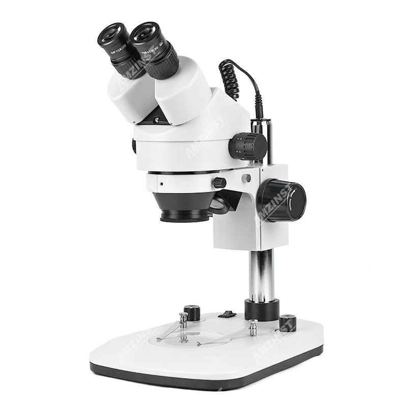 Бинокулярный стереомикроскоп ZM-2BD5L с увеличением 0,7X-4,5X Бинокулярный стереомикроскоп ZM-2BD5L с увеличением 0,7X-4,5X