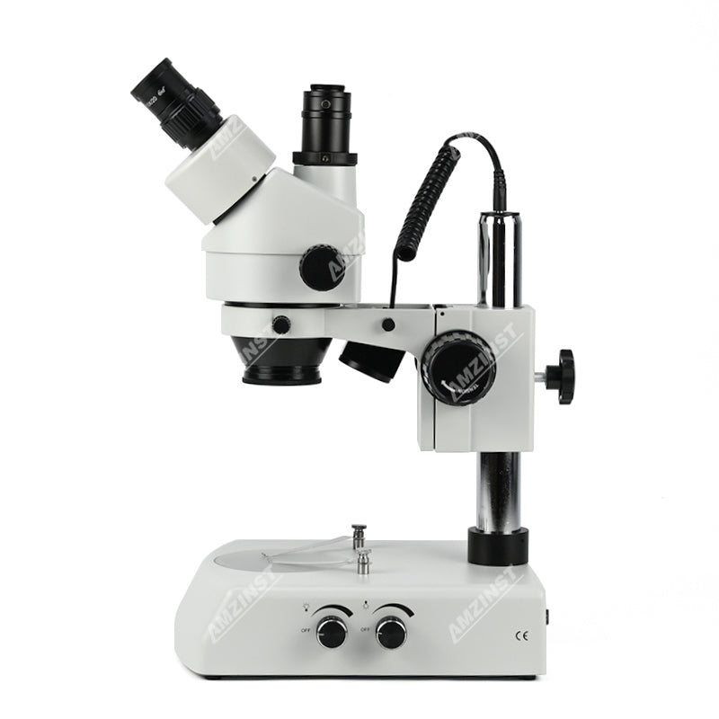 Тринокулярный стереомикроскоп ZM-2TD2 с увеличением 0,7X-4,5X Тринокулярный стереомикроскоп ZM-2TD2 с увеличением 0,7X-4,5X