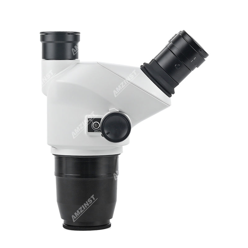 ZM-6552TH Greenough Zoom 0.65X-5.2X Trinocular Stereo Microscope Body With Light Split Optional ZM-6552TH Greenough Zoom 0.65X-5.2X Trinocular Stereo Microscope Body With Light Split Optional