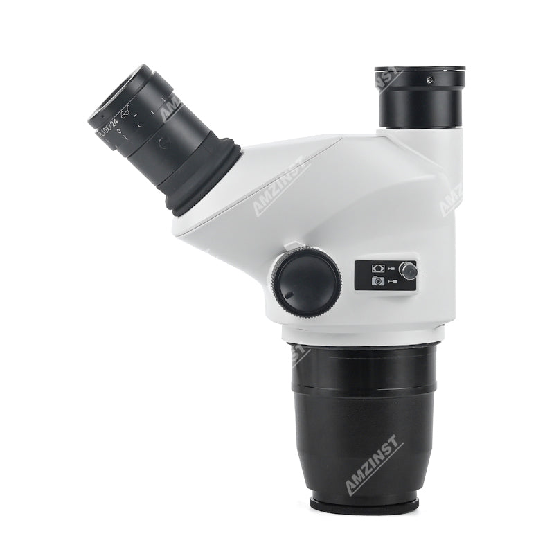 ZM-6552TH Greenough Zoom 0.65X-5.2X Trinocular Stereo Microscope Body With Light Split Optional ZM-6552TH Greenough Zoom 0.65X-5.2X Trinocular Stereo Microscope Body With Light Split Optional