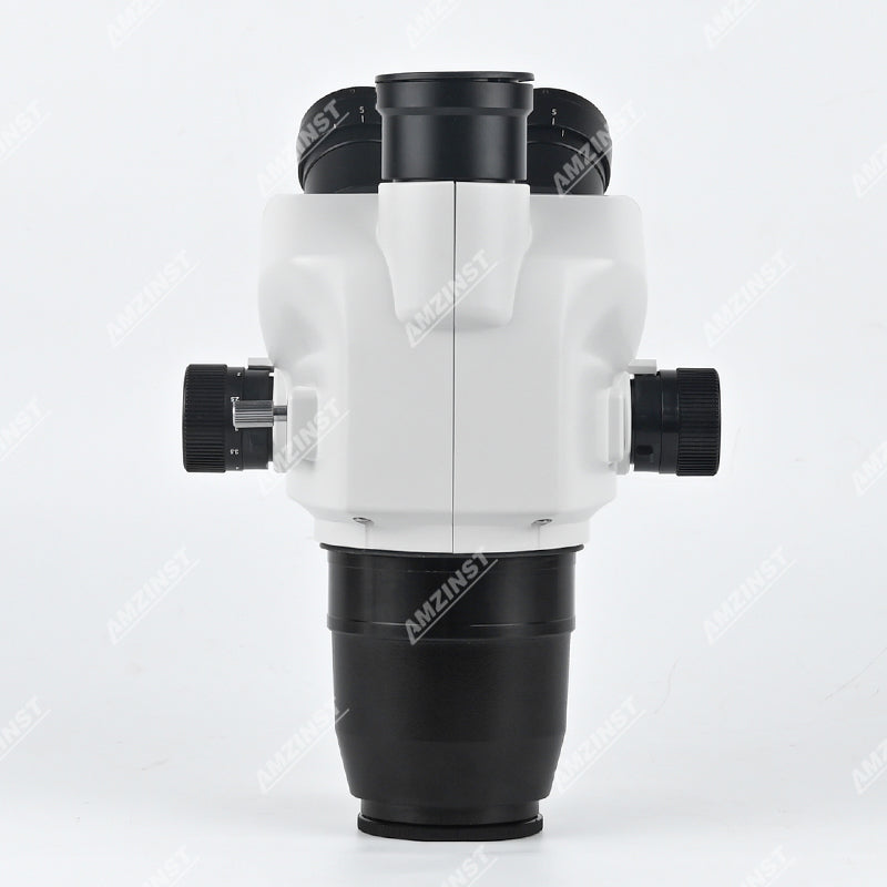 ZM-6552TH Greenough Zoom 0.65X-5.2X Trinocular Stereo Microscope Body With Light Split Optional ZM-6552TH Greenough Zoom 0.65X-5.2X Trinocular Stereo Microscope Body With Light Split Optional
