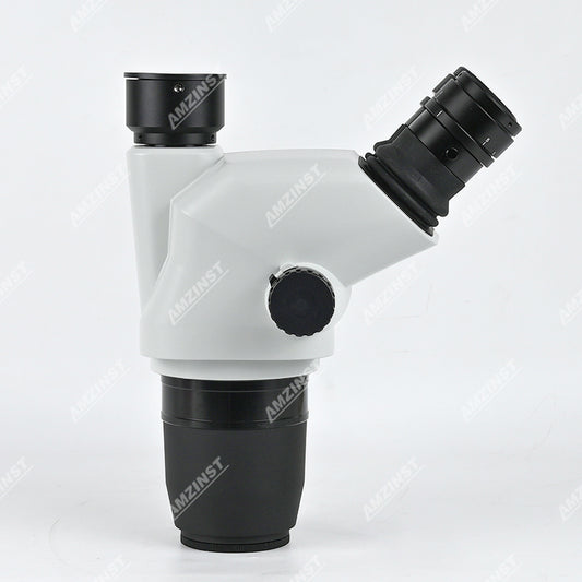 ZM-6745TX 6.7X-45X Greenough optical Trinocular Zoom Stereo Microscope Head with light split optional
