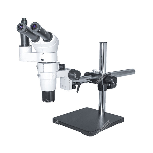 Тринокулярный стереомикроскоп ZM-80TP4 с параллельным увеличением и однорычажной стойкой T-P4