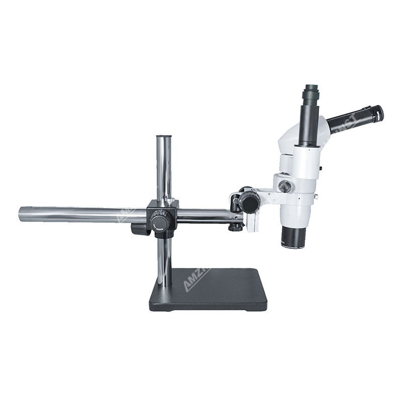 Тринокулярный стереомикроскоп ZM-80TP4 с параллельным увеличением и однорычажной стойкой T-P4  Тринокулярный стереомикроскоп ZM-80TP4 с параллельным увеличением и однорычажной стойкой T-P4