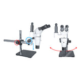 Тринокулярный стереомикроскоп ZM-80TP4 с параллельным увеличением и однорычажной стойкой T-P4  Тринокулярный стереомикроскоп ZM-80TP4 с параллельным увеличением и однорычажной стойкой T-P4