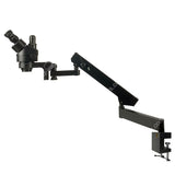 Тринокулярный стереомикроскоп ZM-2TP7B 0,7x-4,5x с шарнирным штативом с С-образным зажимом Тринокулярный стереомикроскоп ZM-2TP7B 0,7x-4,5x с шарнирным штативом с С-образным зажимом