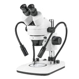 ZM0745B-D9 Стереомикроскоп с увеличением 0,7X-4,5X и источником света с двумя гибкими стойками ZM0745B-D9 Стереомикроскоп с увеличением 0,7X-4,5X и источником света с двумя гибкими стойками