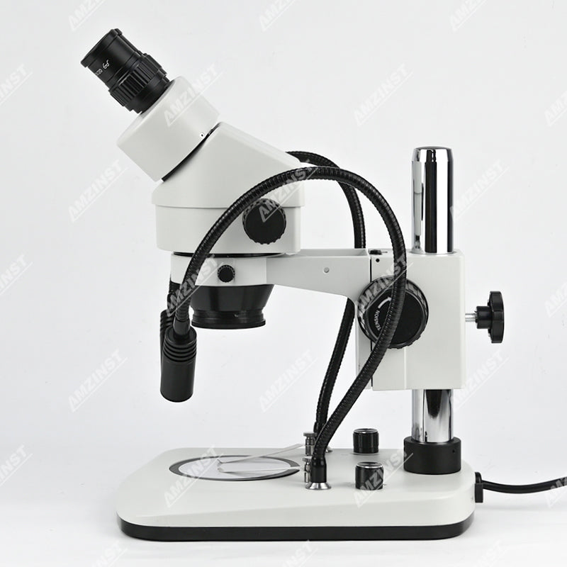 ZM0745B-D9 Стереомикроскоп с увеличением 0,7X-4,5X и источником света с двумя гибкими стойками ZM0745B-D9 Стереомикроскоп с увеличением 0,7X-4,5X и источником света с двумя гибкими стойками