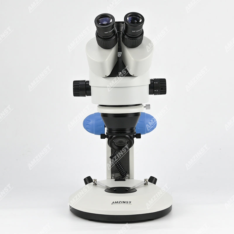 ZM0745T-D12 0.7X-4.5X Zoom Trinocular Stereo Microscope with Carrying Handle ZM0745T-D12 0.7X-4.5X Zoom Trinocular Stereo Microscope with Carrying Handle