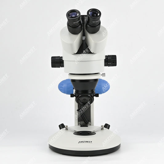 ZM0745T-D12 0.7X-4.5X Zoom Trinocular Stereo Microscope with Carrying Handle
