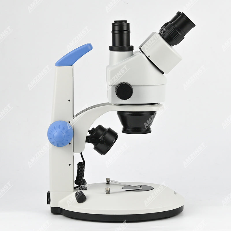 ZM0745T-D12 0.7X-4.5X Zoom Trinocular Stereo Microscope with Carrying Handle ZM0745T-D12 0.7X-4.5X Zoom Trinocular Stereo Microscope with Carrying Handle