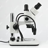 ZM0745T-D9 Стереомикроскоп с увеличением 0,7X-4,5X и источником света на двух гибких стойках ZM0745T-D9 Стереомикроскоп с увеличением 0,7X-4,5X и источником света на двух гибких стойках