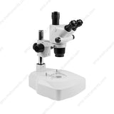 ZM6565T-2FLS Zoom 0.65-6.5x Brightfield & Darkfield Diascopic Microscope With 5W Fiber Light Source
