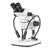 ZM6745B-D9 Стереомикроскоп с увеличением 0,67X-4,5X и двойным осветителем ZM6745B-D9 Стереомикроскоп с увеличением 0,67X-4,5X и двойным осветителем
