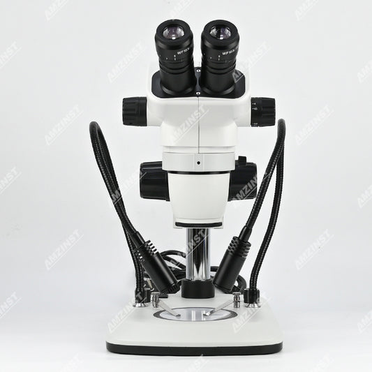 ZM6745B-D9 Стереомикроскоп с увеличением 0,67X-4,5X и двойным осветителем