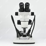 ZM6745B-D9 Стереомикроскоп с увеличением 0,67X-4,5X и двойным осветителем ZM6745B-D9 Стереомикроскоп с увеличением 0,67X-4,5X и двойным осветителем